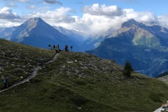 La discesa dal Rif. Mont Fallère